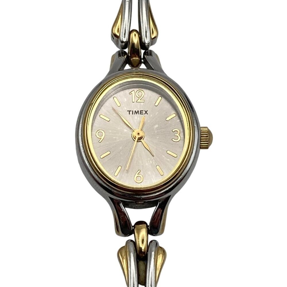 Timex Petite Cavatina Women's Dress Watch 20mm - Fresh Battery - Wrist 7.5"